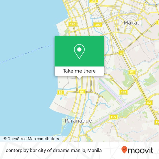 centerplay bar city of dreams manila map