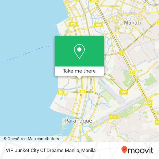 VIP Junket City Of Dreams Manila map