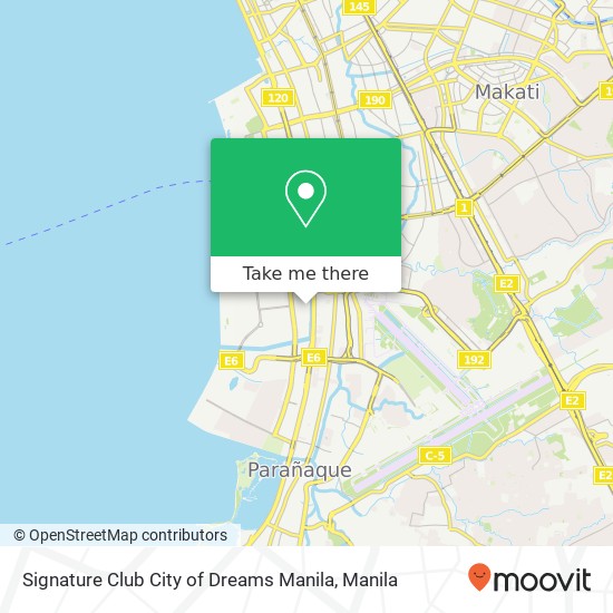 Signature Club City of Dreams Manila map