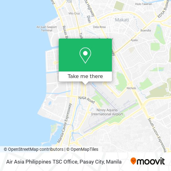 Air Asia Philippines TSC Office, Pasay City map