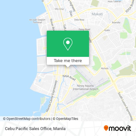 Cebu Pacific Sales Office map