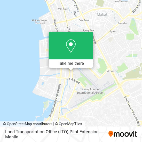 Land Transportation Office (LTO) Pilot Extension map