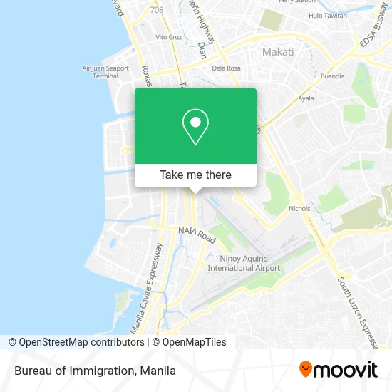 Bureau of Immigration map