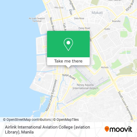 Airlink International Aviation College (aviation Library) map