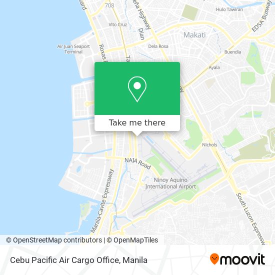 Cebu Pacific Air Cargo Office map