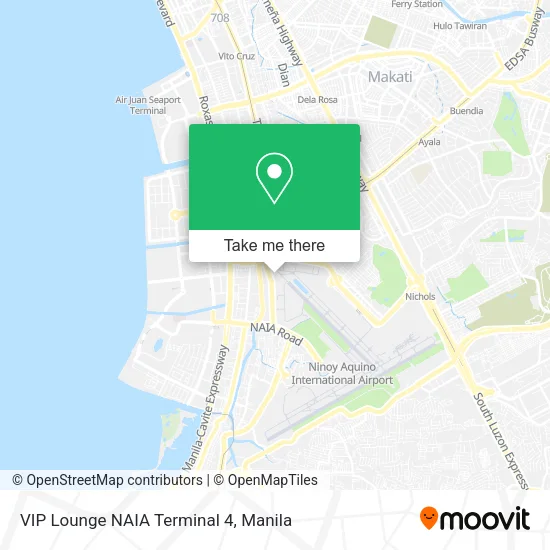 VIP Lounge NAIA Terminal 4 map