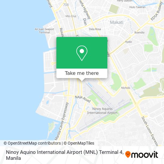 Ninoy Aquino International Airport (MNL) Terminal 4 map