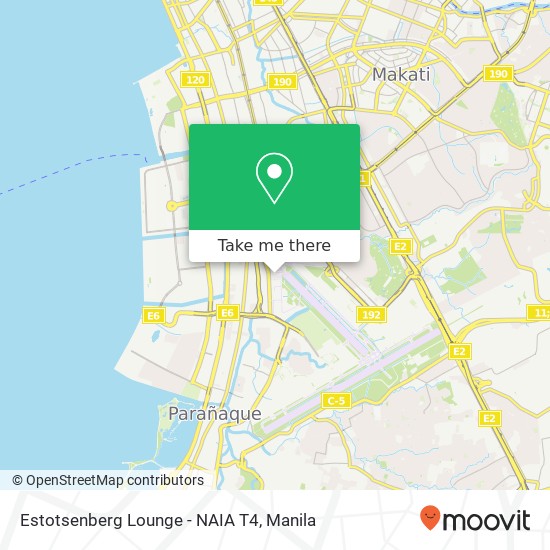 Estotsenberg Lounge - NAIA T4 map