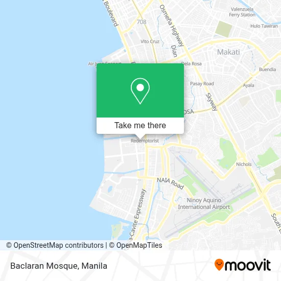 Baclaran Mosque map