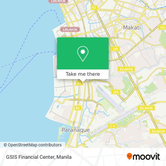 GSIS Financial Center map