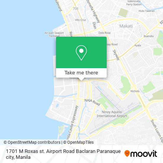 1701 M Roxas st. Airport Road Baclaran Paranaque city map