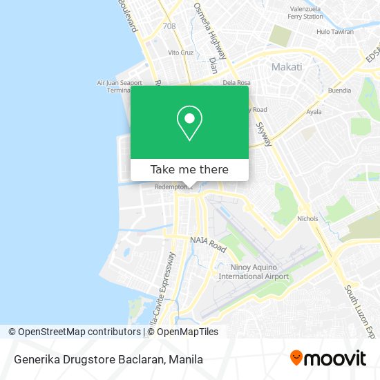 Generika Drugstore Baclaran map
