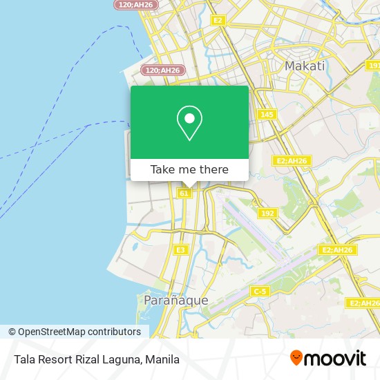 Tala Resort Rizal Laguna map