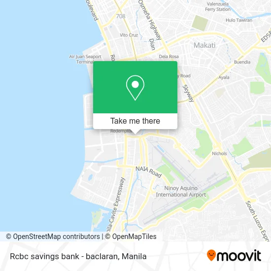 Rcbc savings bank - baclaran map