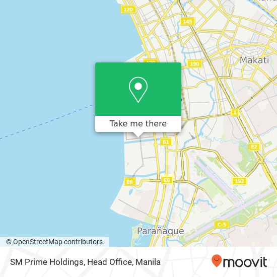 SM Prime Holdings, Head Office map