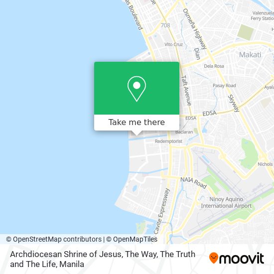 Archdiocesan Shrine of Jesus, The Way, The Truth and The Life map