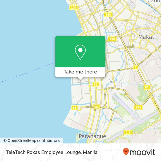 TeleTech Roxas Employee Lounge map