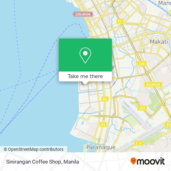 Sinirangan Coffee Shop map