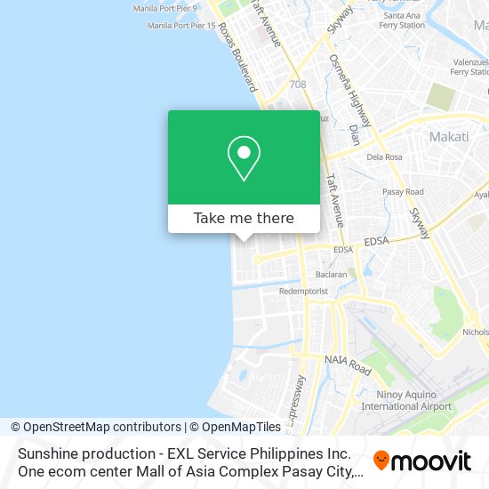 Sunshine production - EXL Service Philippines Inc. One ecom center Mall of Asia Complex Pasay City map