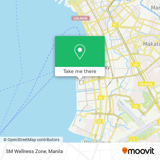 SM Wellness Zone map