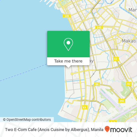 Two E-Com Cafe (Ancis Cuisine by Albergus) map