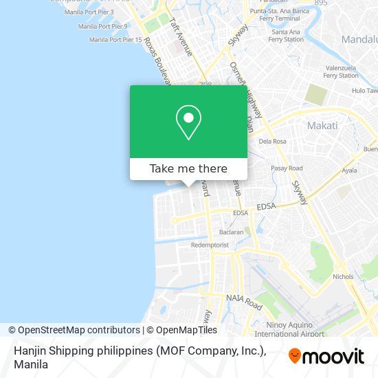 Hanjin Shipping philippines (MOF Company, Inc.) map