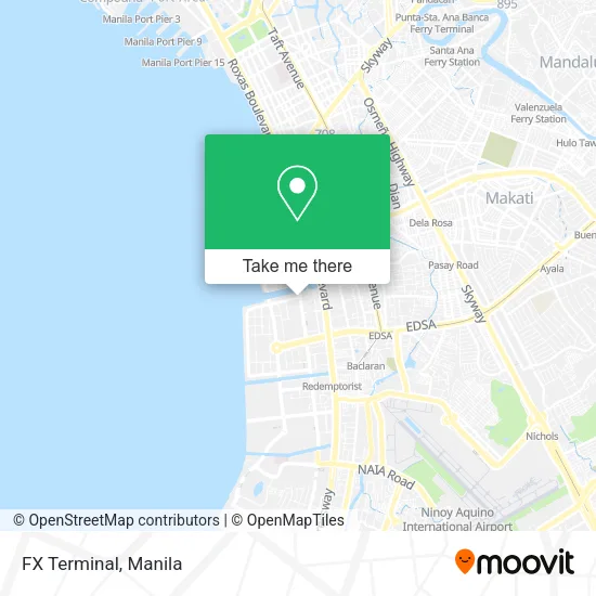 FX Terminal map