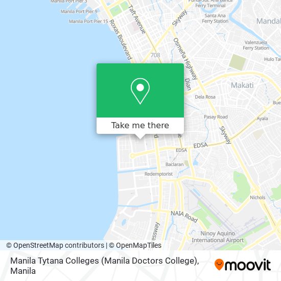 Manila Tytana Colleges (Manila Doctors College) map