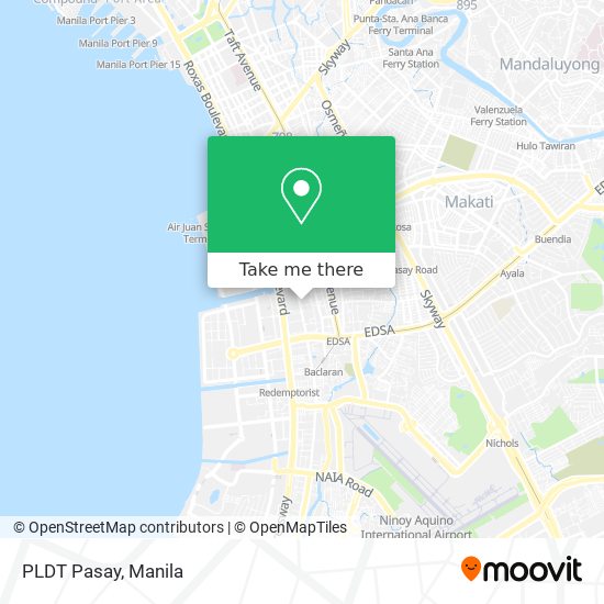 PLDT Pasay map