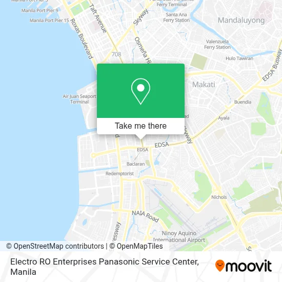Electro RO Enterprises Panasonic Service Center map