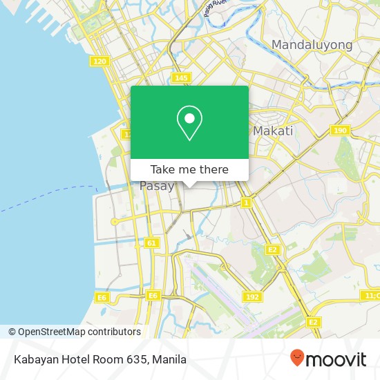 Kabayan Hotel Room 635 map