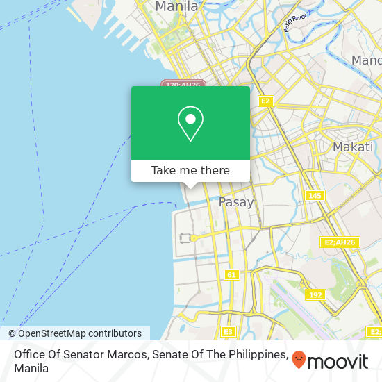 Office Of Senator Marcos, Senate Of The Philippines map