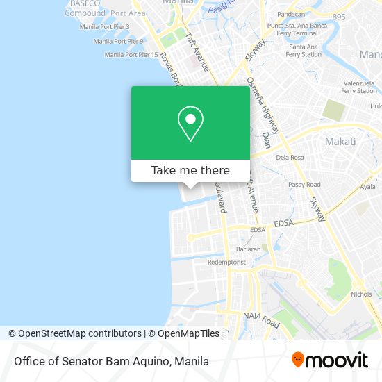 Office of Senator Bam Aquino map
