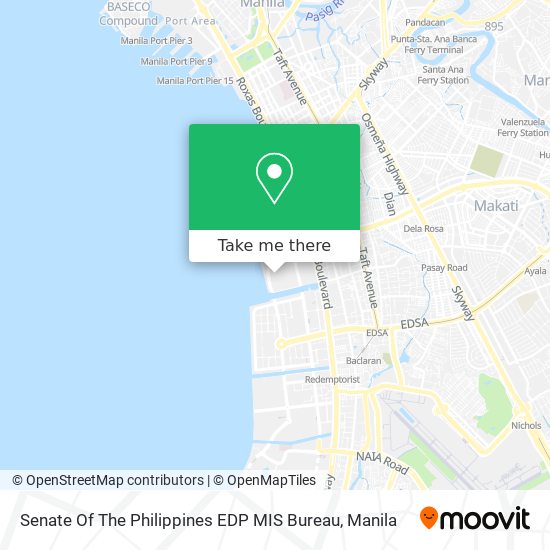 Senate Of The Philippines EDP MIS Bureau map