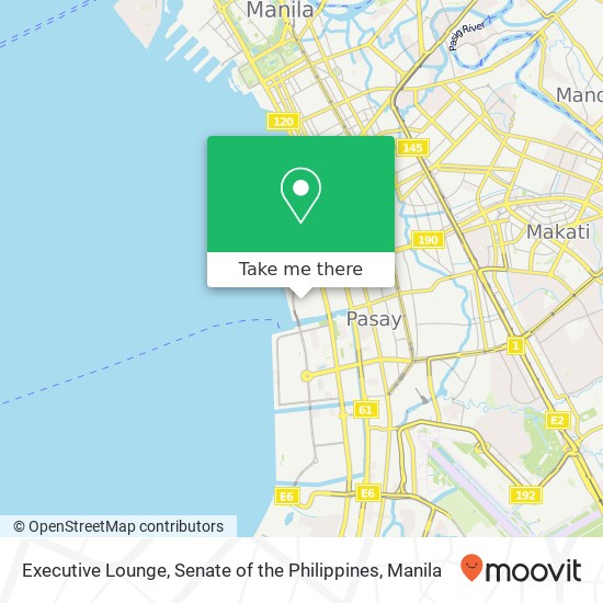 Executive Lounge, Senate of the Philippines map
