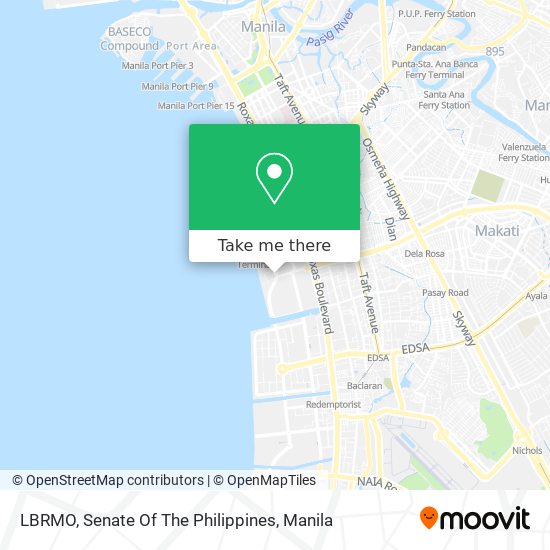 LBRMO, Senate Of The Philippines map