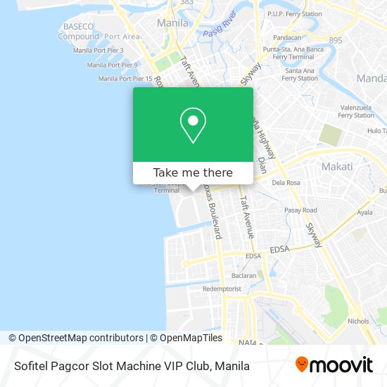 Sofitel Pagcor Slot Machine VIP Club map