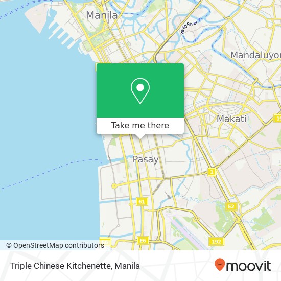 Triple Chinese Kitchenette map