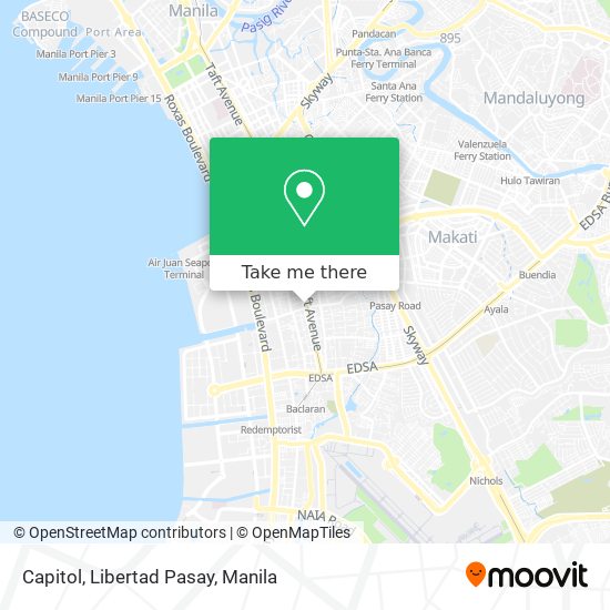 Capitol, Libertad Pasay map