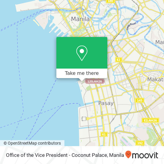 Office of the Vice President - Coconut Palace map
