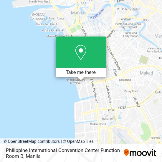 Philippine International Convention Center Function Room B map