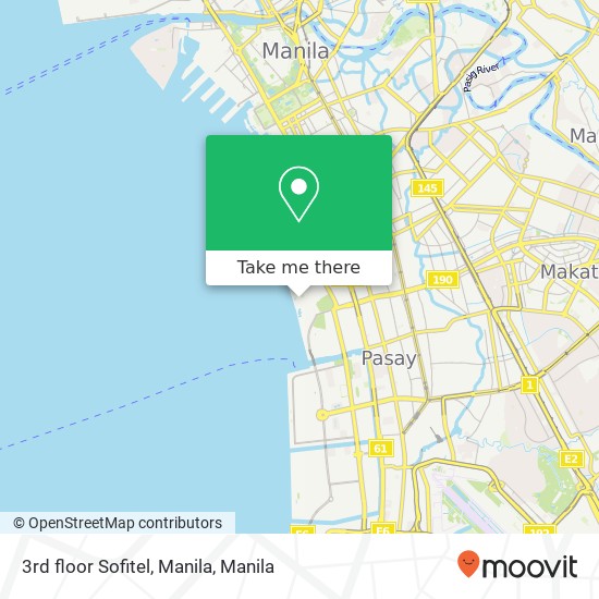 3rd floor Sofitel, Manila map