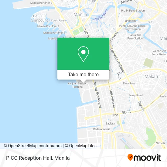 PICC Reception Hall map