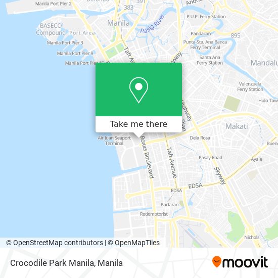 Crocodile Park Manila map