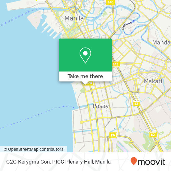 G2G Kerygma Con. PICC Plenary Hall map