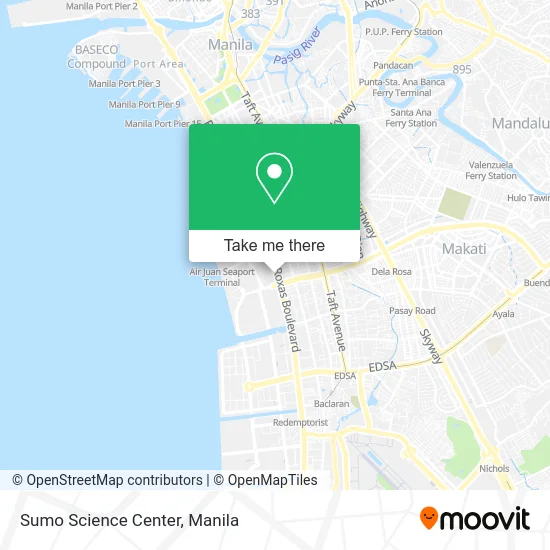 Sumo Science Center map
