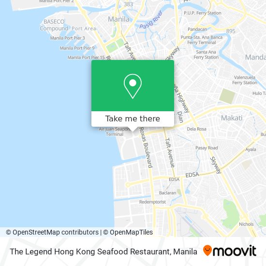 The Legend Hong Kong Seafood Restaurant map