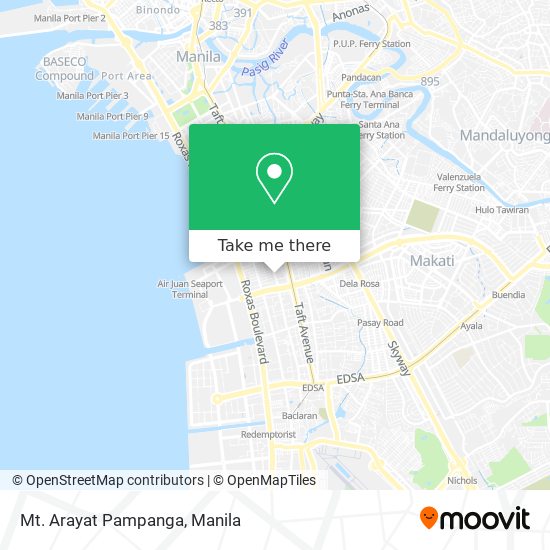Mt. Arayat Pampanga map