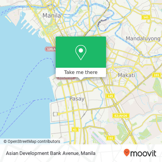 Asian Development Bank Avenue map