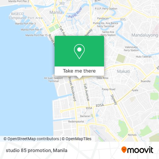 studio 85 promotion map